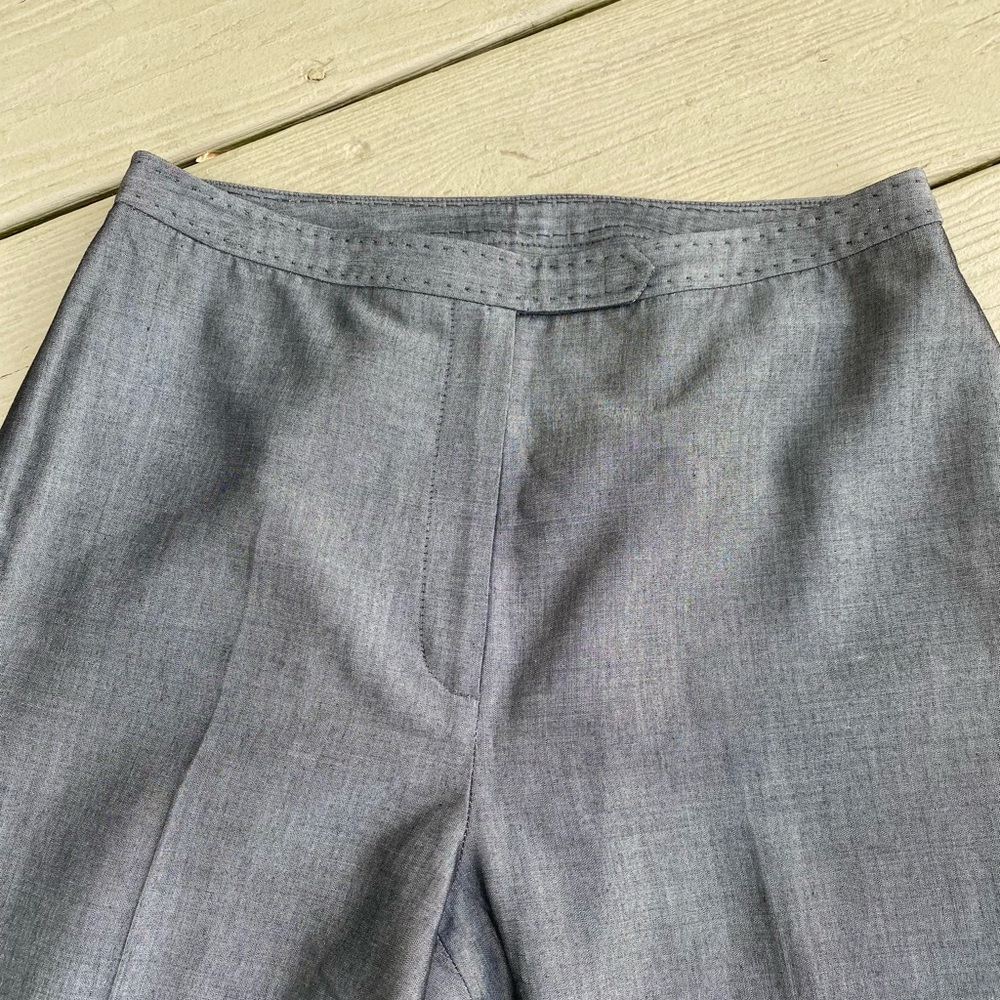 Ann Taylor - Woman’s Gray Mohair/Wool Blend High-rise Crop Pants, Size: 6 - Picture 3 of 7